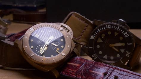 Panerai, Ennebi and Helson Bronzo watches 